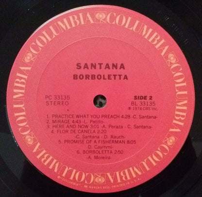 Santana : Borboletta (LP,Album)