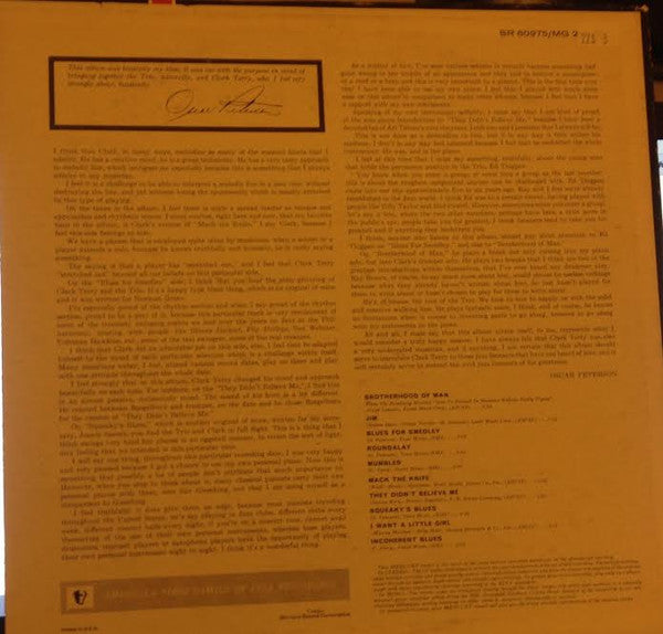 Oscar Peterson Trio, The / Clark Terry : Oscar Peterson Trio + One (LP,Album,Reissue)