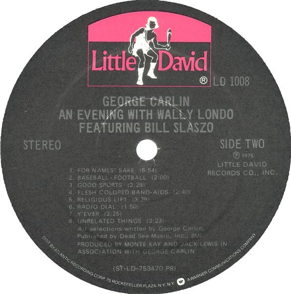 George Carlin : An Evening With Wally Londo Featuring Bill Slaszo (LP,Album)