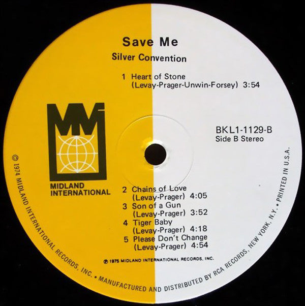 Silver Convention : Save Me (LP,Album)