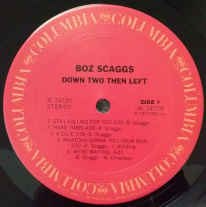 Boz Scaggs : Down Two Then Left (LP,Album)