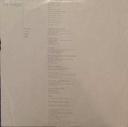 Boz Scaggs : Down Two Then Left (LP,Album)