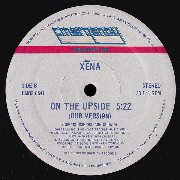 Xena : On The Upside (12",33 ⅓ RPM)