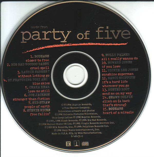 Various : Music From Party Of Five (Compilation)