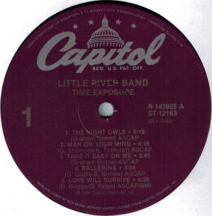 Little River Band : Time Exposure (LP,Album,Club Edition)