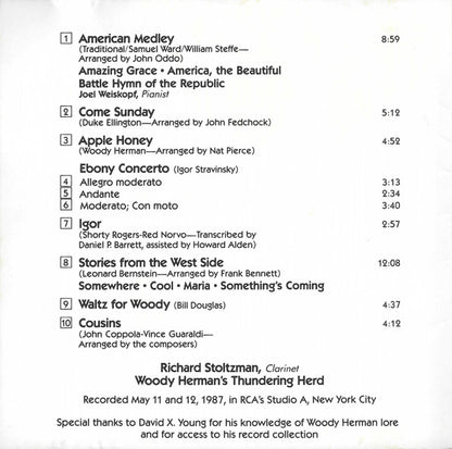 Richard Stoltzman & Woody Herman And The Thundering Herd : Ebony (Album)