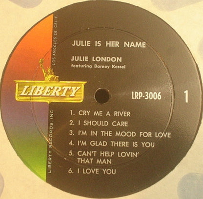 Julie London : Julie Is Her Name (LP,Album,Reissue,Mono)