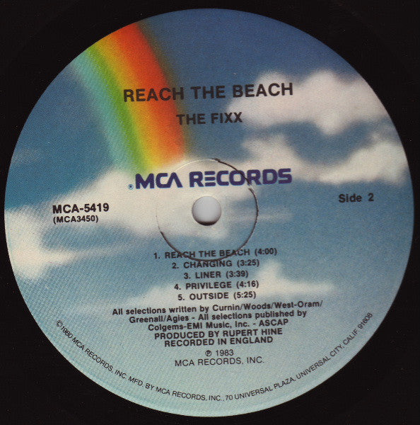 Fixx, The : Reach The Beach (LP,Album)
