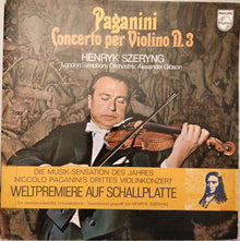 Niccolò Paganini - Henryk Szeryng, London Symphony Orchestra, Alexander Gibson : Concerto Per Violino N. 3 (LP)