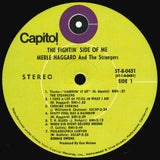 Merle Haggard With Bonnie Owens And Strangers (5), The : The Fightin' Side Of Me (LP,Album,Club Edition,Stereo)