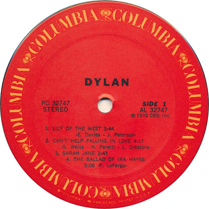 Bob Dylan : Dylan (LP,Album,Stereo)