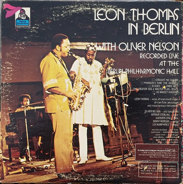 Leon Thomas With Oliver Nelson : In Berlin (LP,Album,Reissue)
