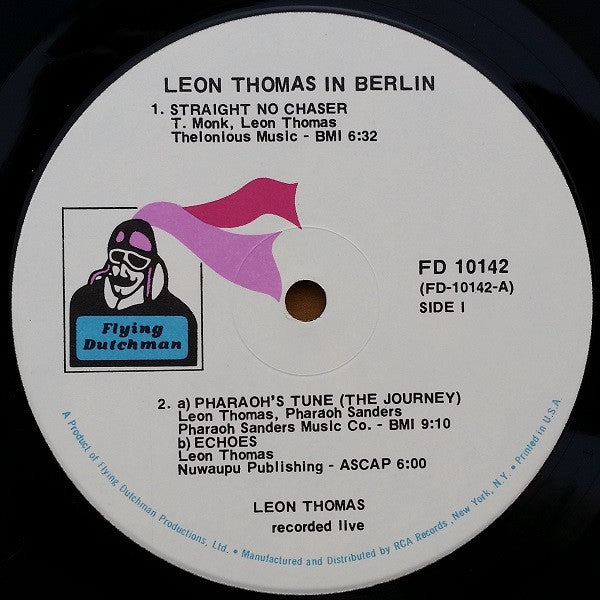 Leon Thomas With Oliver Nelson : In Berlin (LP,Album,Reissue)