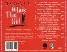 Madonna : Who's That Girl (Original Motion Picture Soundtrack) (Album,Reissue)