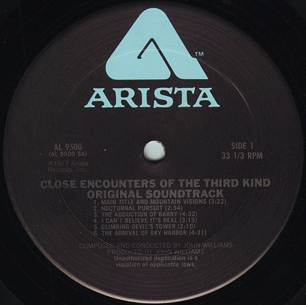 John Williams (4) : Close Encounters Of The Third Kind (Original Motion Picture Soundtrack) (LP,Album)
