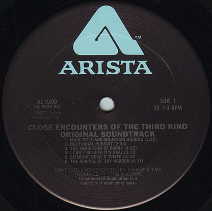 John Williams (4) : Close Encounters Of The Third Kind (Original Motion Picture Soundtrack) (LP,Album)