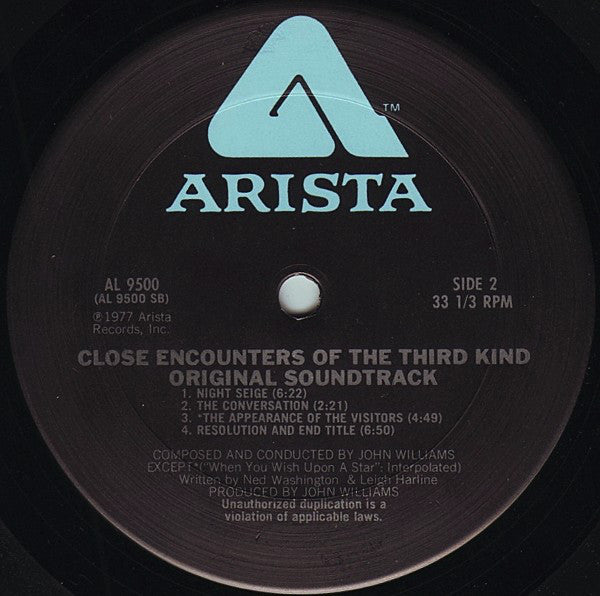 John Williams (4) : Close Encounters Of The Third Kind (Original Motion Picture Soundtrack) (LP,Album)