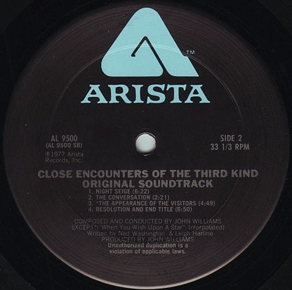 John Williams (4) : Close Encounters Of The Third Kind (Original Motion Picture Soundtrack) (LP,Album)