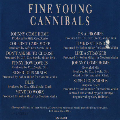 Fine Young Cannibals : Fine Young Cannibals (Album,Club Edition)