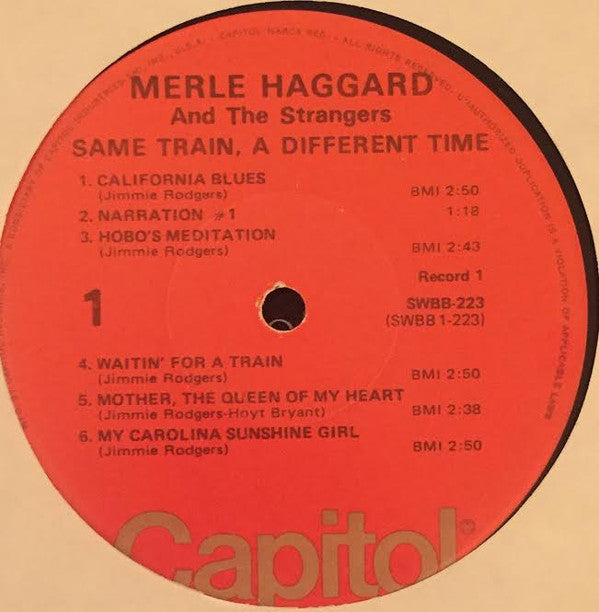 Merle Haggard : Same Train, A Different Time (LP,Album,Stereo)