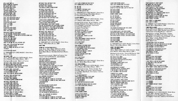 Mötley Crüe : Dr. Feelgood (Album)