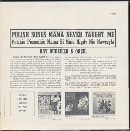 Ray Budzilek And His Orchestra : Polish Songs Mama Never Taught Me (LP,Album)