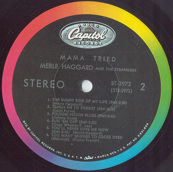 Merle Haggard And Strangers (5), The : Mama Tried (LP,Album,Stereo)
