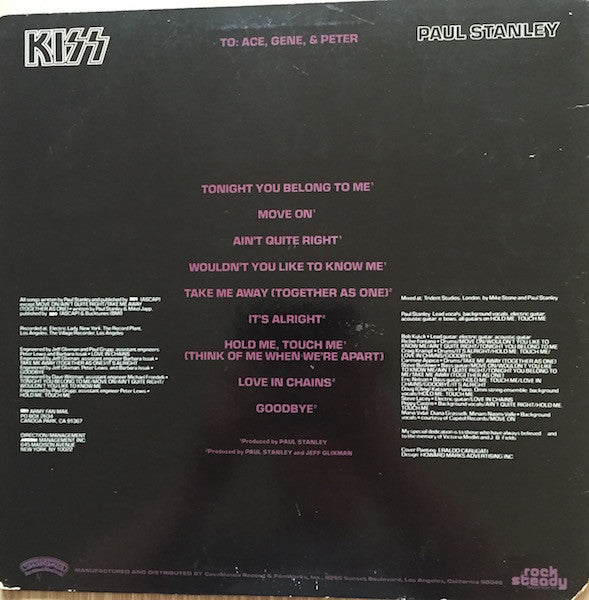 Kiss, Paul Stanley : Paul Stanley (LP,Album)