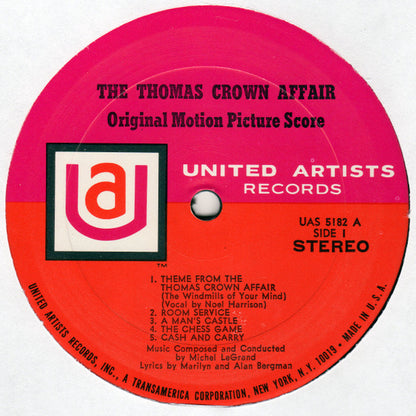 Michel Legrand : The Thomas Crown Affair (Original Motion Picture Score) (LP,Album,Stereo)
