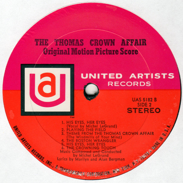 Michel Legrand : The Thomas Crown Affair (Original Motion Picture Score) (LP,Album,Stereo)