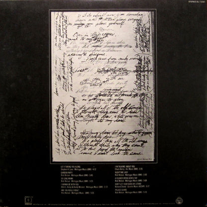 Rick Nelson & The Stone Canyon Band : Garden Party (LP,Album,Stereo)