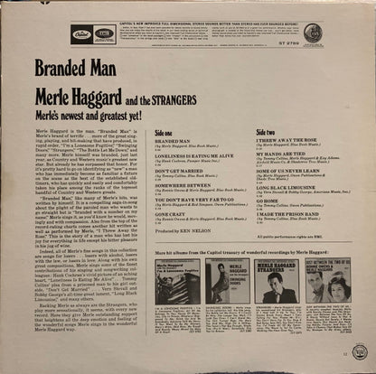 Merle Haggard And Strangers (5), The : Branded Man (LP,Reissue,Stereo)