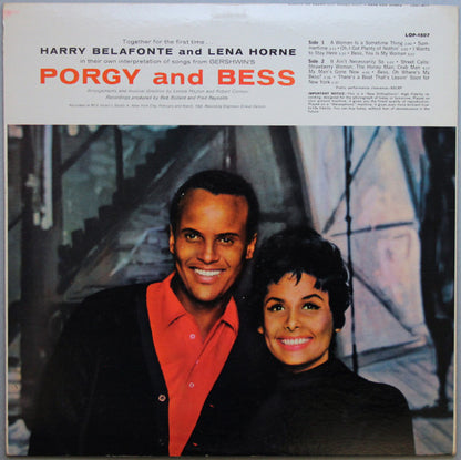 Lena Horne / Harry Belafonte : Porgy And Bess (LP,Album,Mono)