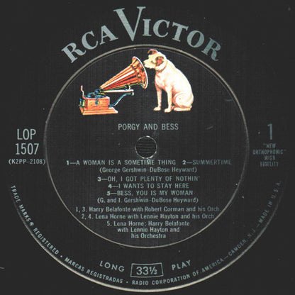 Lena Horne / Harry Belafonte : Porgy And Bess (LP,Album,Mono)