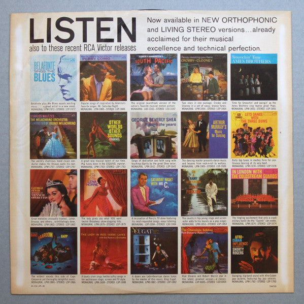Lena Horne / Harry Belafonte : Porgy And Bess (LP,Album,Mono)