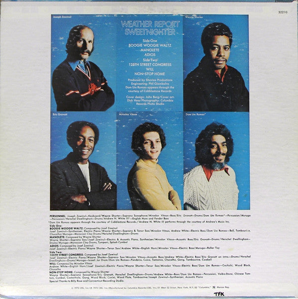 Weather Report : Sweetnighter (LP,Album,Reissue,Stereo)