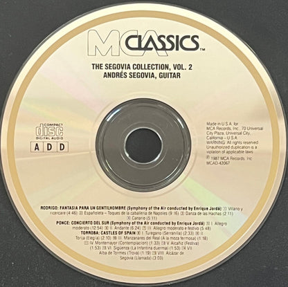 Andrés Segovia : The Segovia Collection (Vol. 2) (Compilation)