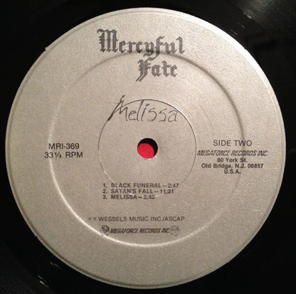 Mercyful Fate : Melissa (LP,Album)