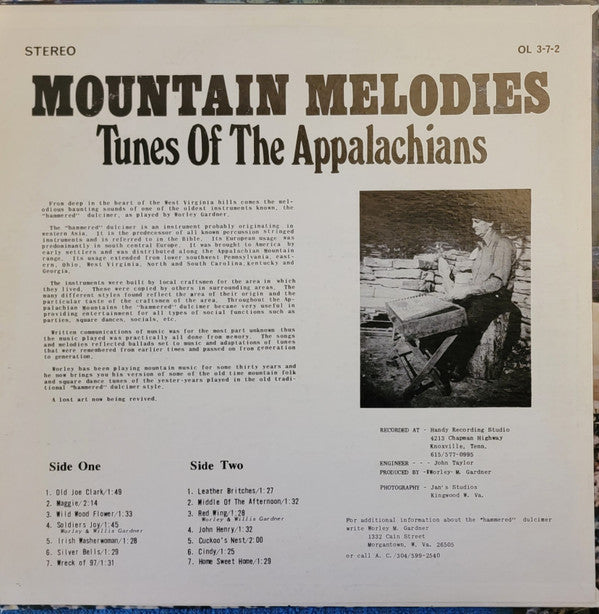 Worley Gardner : Mountain Melodies - Tunes Of The Appalachians (LP)