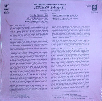Daniel Bourgue, Camille Saint-Saëns, Orchestre National De L'Opéra De Monte-Carlo, Massimo Freccia : Two Centuries Of French Music For Horn (LP,Quadraphonic)