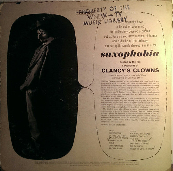 Clancy's Clowns : Saxophobia (LP,Album,Mono)