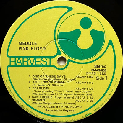 Pink Floyd : Meddle (LP,Album,Stereo)