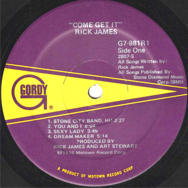 Rick James : Come Get It! (LP,Album,Stereo)