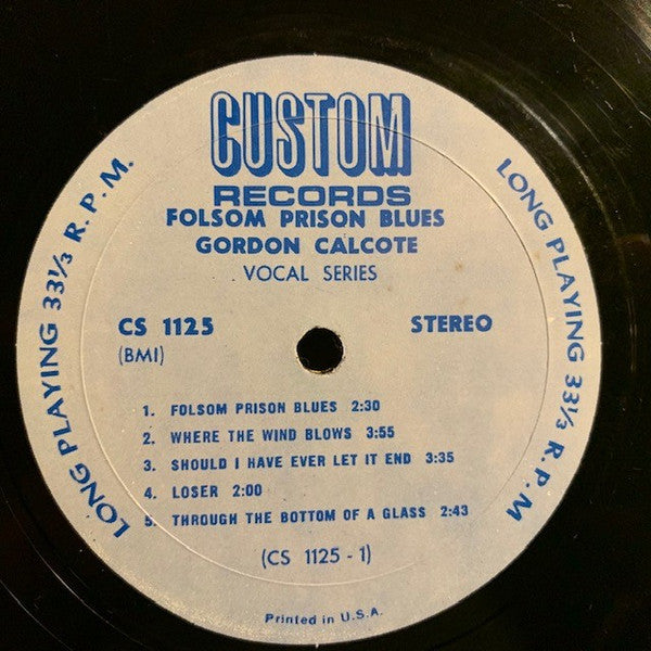 Gordon Calcote : Folsom Prison Blues (LP,Stereo)
