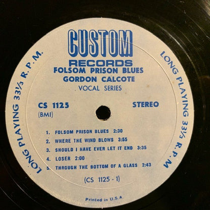 Gordon Calcote : Folsom Prison Blues (LP,Stereo)