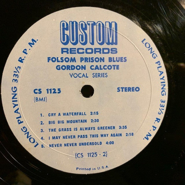 Gordon Calcote : Folsom Prison Blues (LP,Stereo)