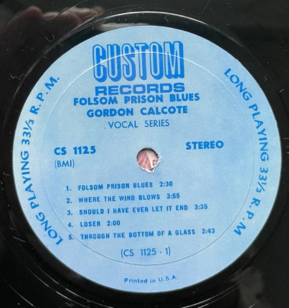 Gordon Calcote : Folsom Prison Blues (LP,Stereo)