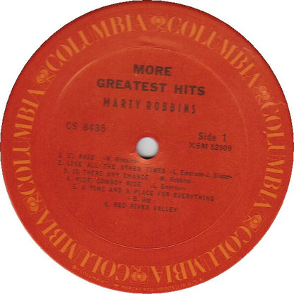 Marty Robbins : More Greatest Hits (LP,Compilation,Repress,Stereo)