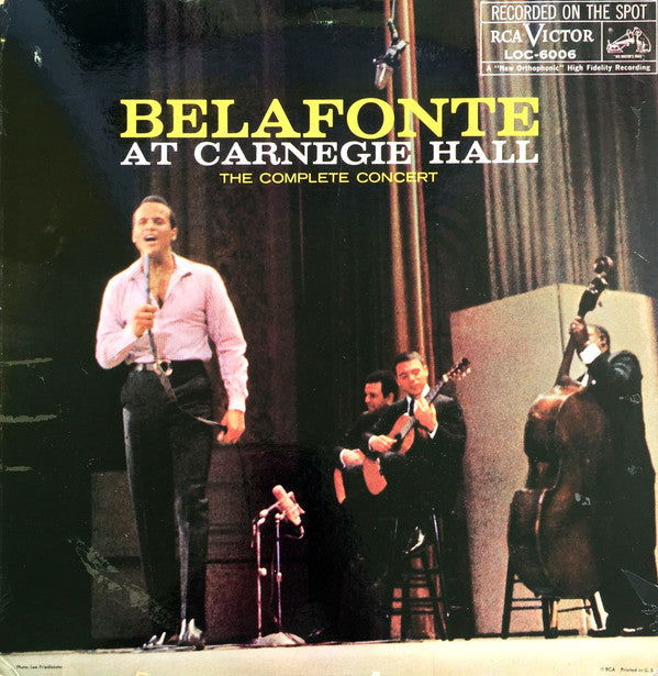 Harry Belafonte : Belafonte At Carnegie Hall (The Complete Concert) (LP,Album,Mono)