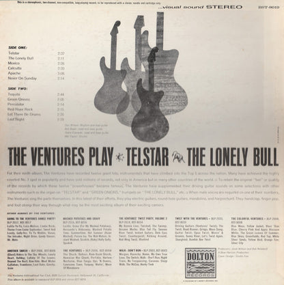 Ventures, The : Play Telstar - The Lonely Bull And Others (LP,Album,Repress,Stereo)